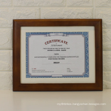 Solid Wood diploma photo frame hot sell design in 2016 Certificate photo frame